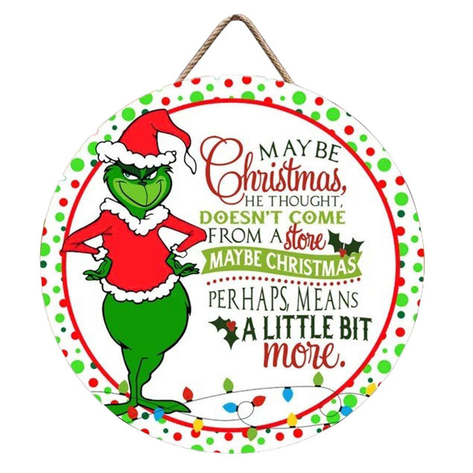 

Christmas Decorations Hanging Signs Door Sign For Holiday Decor Merry Xmas Themed Party Supplies Yard Porch Wall Window Kid’s Room Decoration