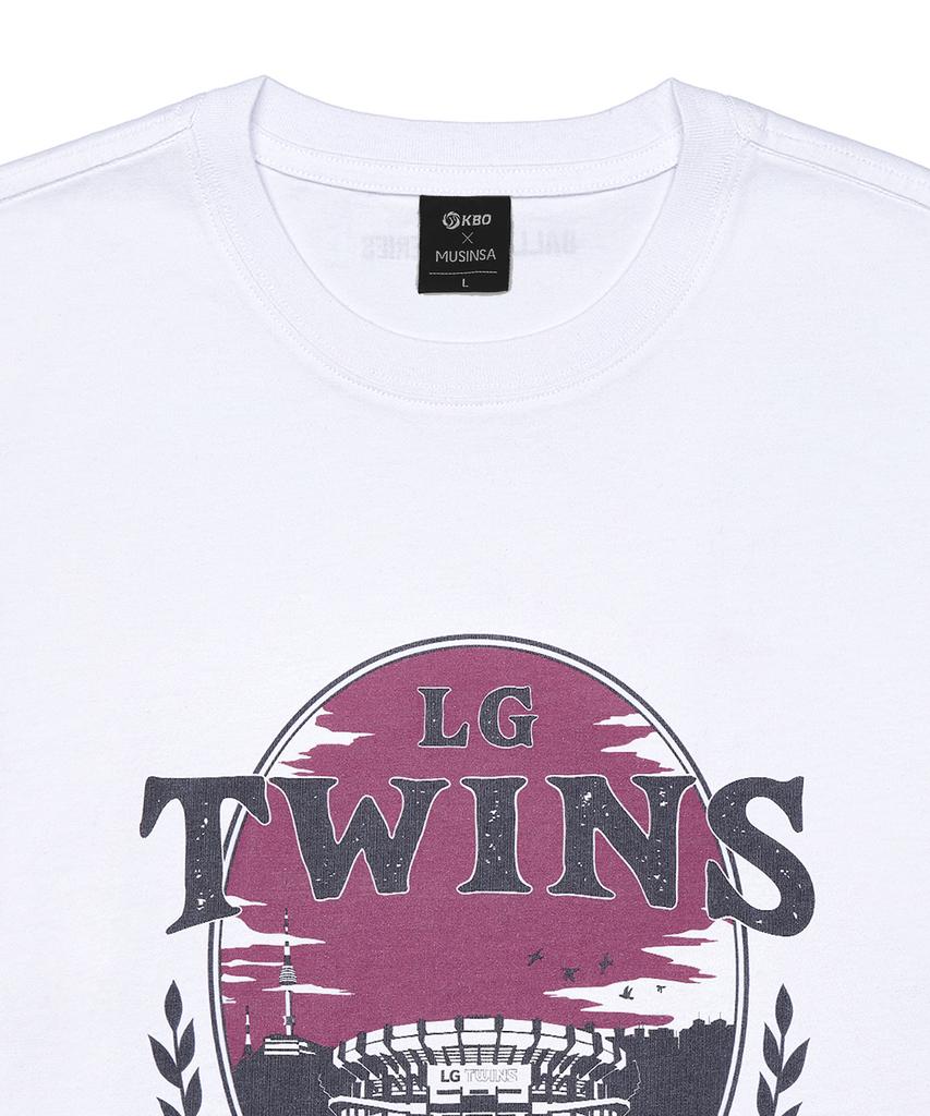 Hangugyaguwiwonhoe Musinsa X Kbo Ballpark Ver.2 Short Sleeve T-Shirt White [Seoul Lg Twins]