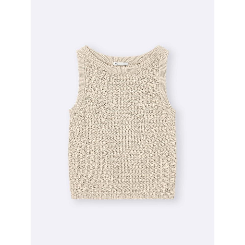 GU by Uniqlo Textured Knit Tank Top