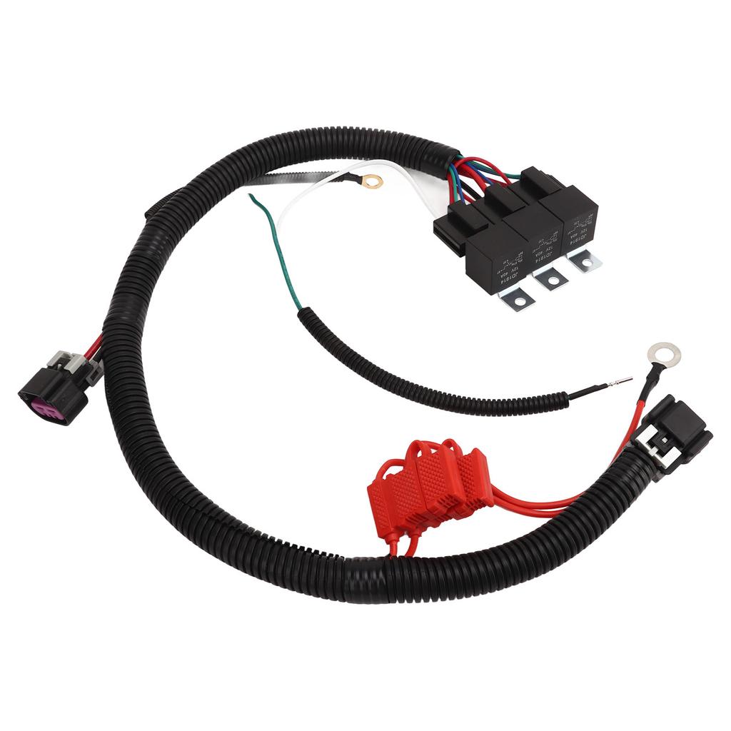Dual Electric Fan Upgrade Wiring Harness 7L5533A226T Electric Cooling Fan Wire Harness for ECU Control Truck SUV