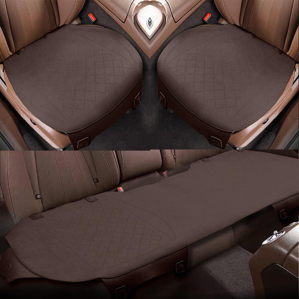 Forbell Car Cushion Suede Ultra-thin Perforated Breathable Anti-skid Car Seat Cover All Seasons Car Seat Cushion