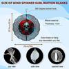 Kaijit - 1pc Mandala Inspired 2D Rose Skull Pattern Wind Spinning Wind Chime, Garden & Patio Decoration - Metal Hanging Ornament, No Battery Required