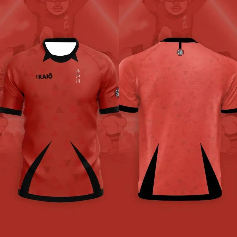 New Jersey Kids Anime Football T-Shirts Summer Men's/Women's Casual Sports Tees Soccer Top