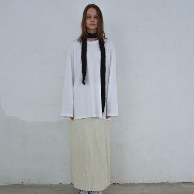 NOTHINGEVERYTHING HAIRY SCARF IN BLACK