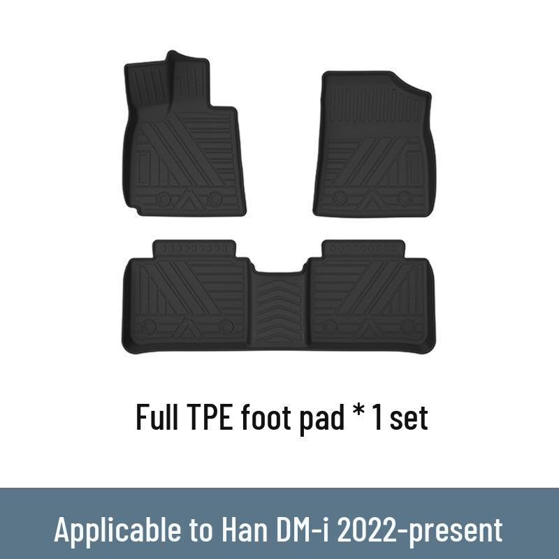 BYD Han L DM-i/EV TPE Floor & Trunk Mats - Eco-friendly, Waterproof, Carbon Fiber Design