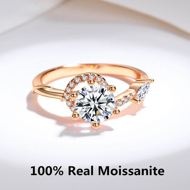 

Серебряное кольцо S925, новая мода, обручальное кольцо с муассанитом и драгоценным камнем, ювелирные изделия из стерлингового серебра
