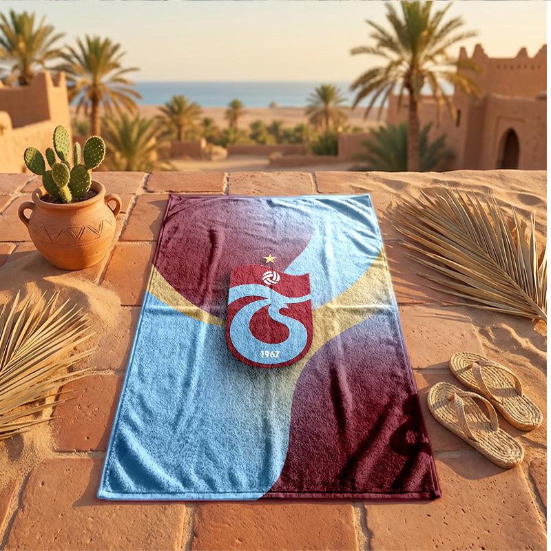 Trabzonspor FC Print Mikrofaser Strandtuch Schnelltrocknend Saugfähig Großes Handtuch für Strand Schwimmen Reisen