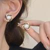 High-End Trendige Französische Zirkon Perlenohrringe Nischen-Design Klein Exquisit für Damen Einzigartiges Vielseitiges Design-Gefühl
