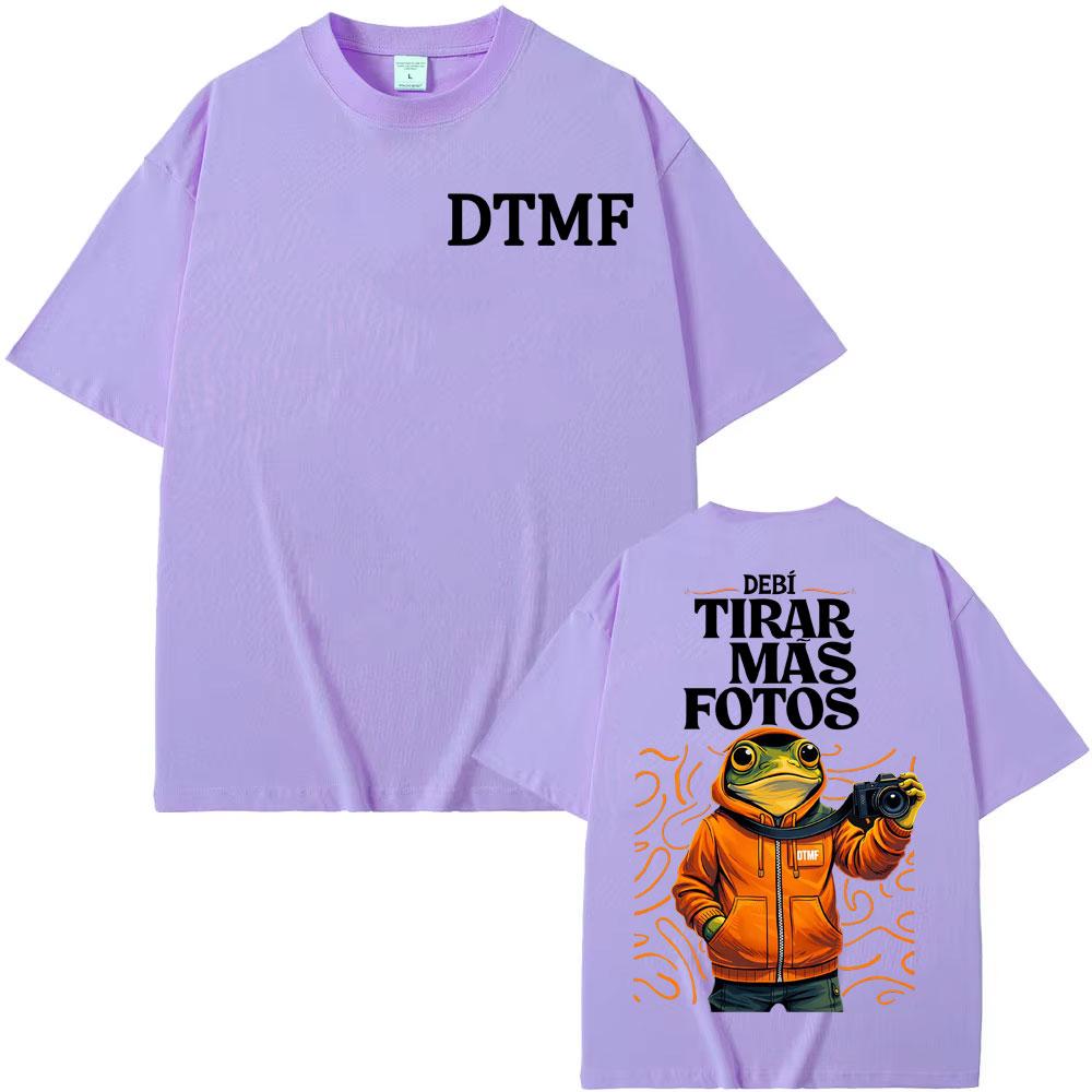 Rapper Debi Tirar Mas Fotos DTMF 2026 Merch Tee Shirt Summer Vintage High Quality T Shirt Unisex Women Short Sleeve Cotton Tshirts