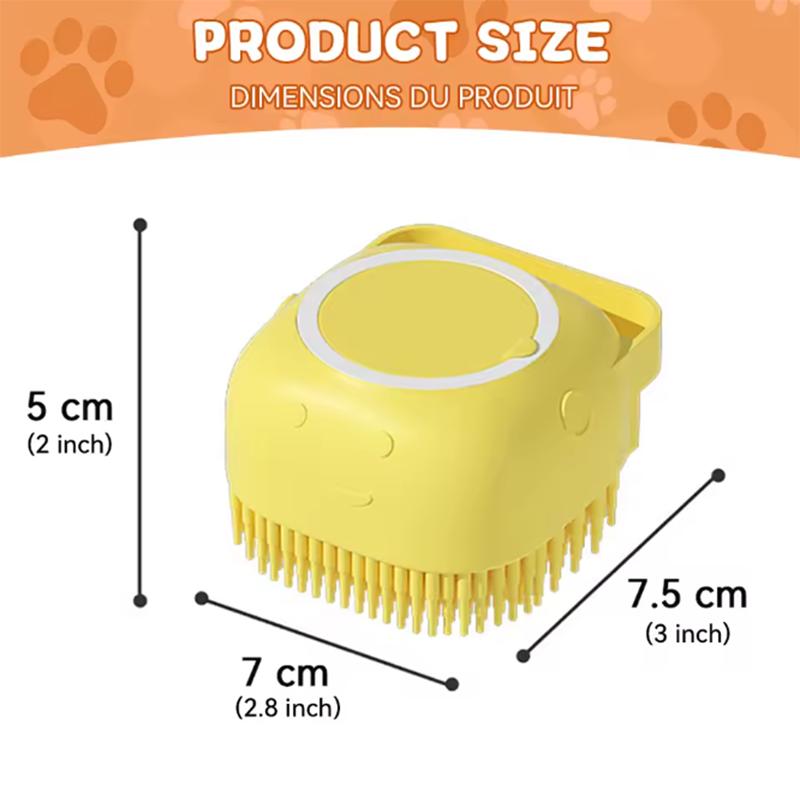 Nouvelle Brosse de Massage pour Bain Salle de Bain Multifonctionnelle Chiot Grand Chien Chat Silicone Doux Sécurité Accessoires pour Animaux de Compagnie pour Chiens Chats Outils