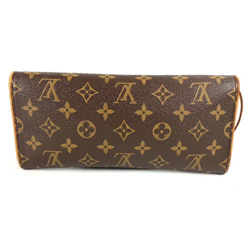 Louis Vuitton M51852 Monogram Pochette Twin GM 2WAY Bag Shoulder Bag Brown
