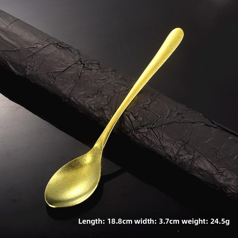 Ice Flower Crystal Heart-shaped Long Handled Stirring Coffee Spoon