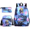 Murder Drones Themed 3-Piece School Set: Backpack Shoulder Bag Pencil Case Teens