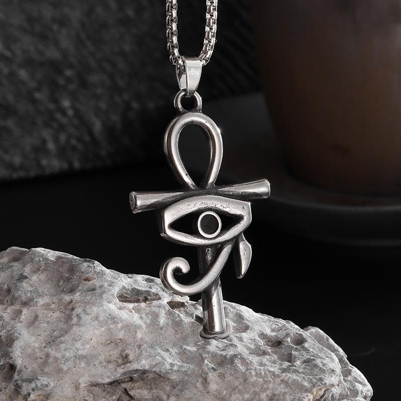 Collana Ciondolo Occhio di Horus Occhio del Diavolo Ankh
