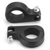 38mm 1.5in   Foot Rest Footpeg Mounting P Clamp Motorcycle Accessory Fit for  (Black )