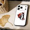 Japanese Samurai Geisha Phone Case For iPhone 17,16,15,14,13,12,11 X XR Plus,Soft Silicone Black Cover