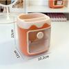 1pcs Cute Bear Pencil Holder Pen Table Organizer Multipurpose Decoration Box-Neverdie Store Compact Storage