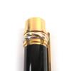 Excellent Cartier Fountain Pen Trinity Cap Type Black Gold 18K Mens Used