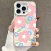 Doodle Flowers iPhone Case for 13, 14, 15 Pro, 16 Pro Max, and 17 - Creative Design for Girls