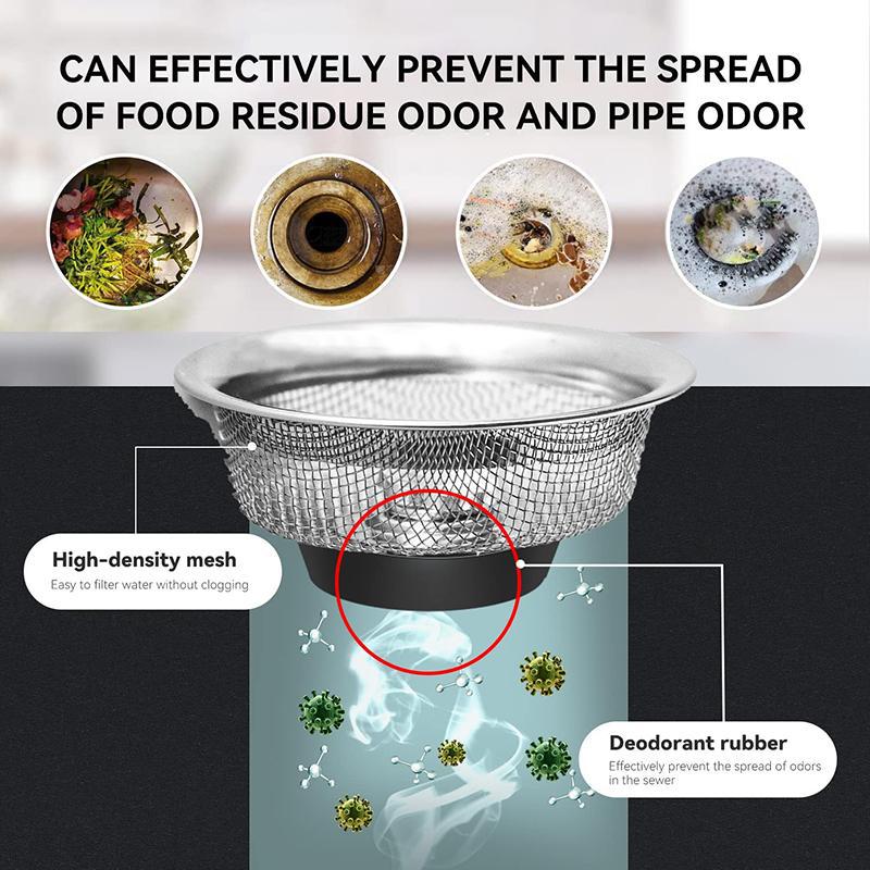 Mesh Kitchen Stainless Steel Water Filter Sink Filter Washing Pan Separation Mesh Food Tea Separation Mesh