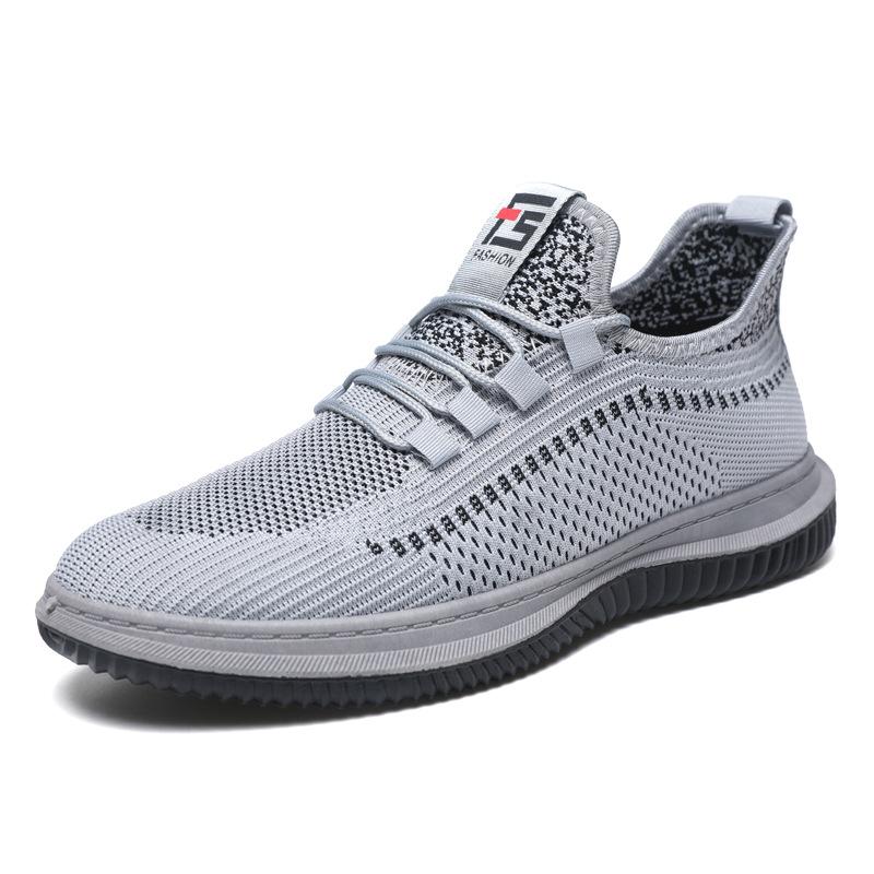 2024 men's shoes summer breathable mesh old Beijing cloth shoes men's thin sports and leisure shoes men's lightweight fly-woven shoes