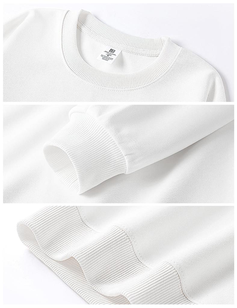 SLEEPSINERO Winter Wear Plus Size Crew Neck Cotton Long Sleeve Casual Cotton Solid Color Mountain Climbing Dark Men's Sweatshirt, [Loose Fit,