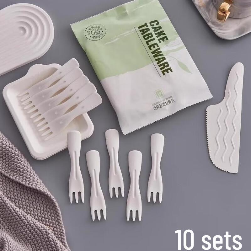 Eco-Friendly Disposable Paper Cake Tableware Set
