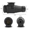 AOHEWEI 13 Pin Trailer Plug Plastic Connectors Cable 12V Waterproof Towing Socket Couplings Towbar for Caravan Truck Vans