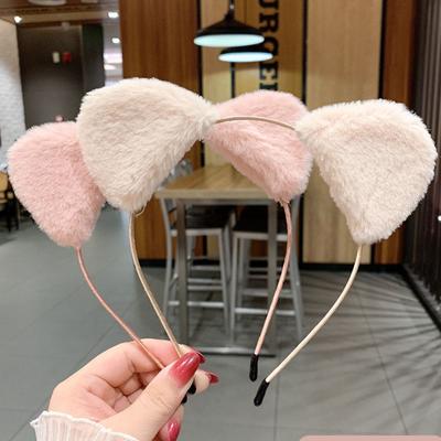 Makeup Women Girls Cute Plush Cartoon Hair Band Hair Accessories Cat Ears Headband Hair Hoop