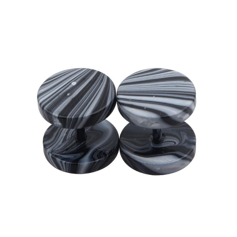 2pcs 16G Colorful Stainless Steel Round Stud Earrings For Women Dumbbell Piercing Earrings Men Punk Jewelry 8mm 10mm