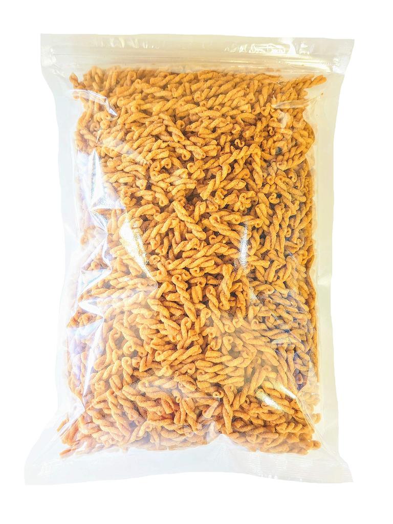 Kurodaya Pasta Snack 1000g Salty Taste Ziplock Bag FRIED PASTA SNACK SALTY TASTE 1kg