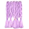 24 Zoll 100g Glitzer Twinkle Haare Gemischt Metallisch Lametta Synthetische Jumbo Braids Haarverlängerungen Lila Rosa Rot Blau Weihnachten
