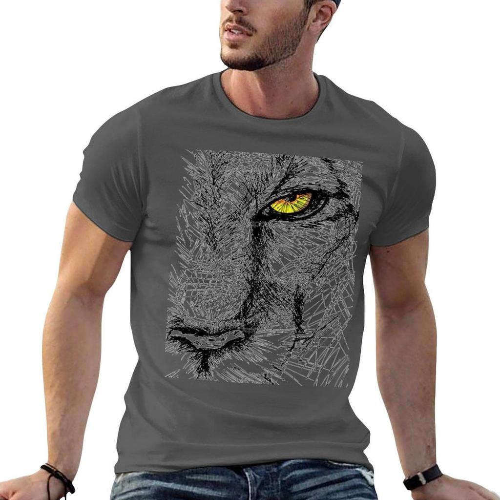 Artistic Design Lion T-Shirt T Shirts for Unisex Pack White Cotton T Shirt Pack Unisex T Shirts Cotton T-shirt