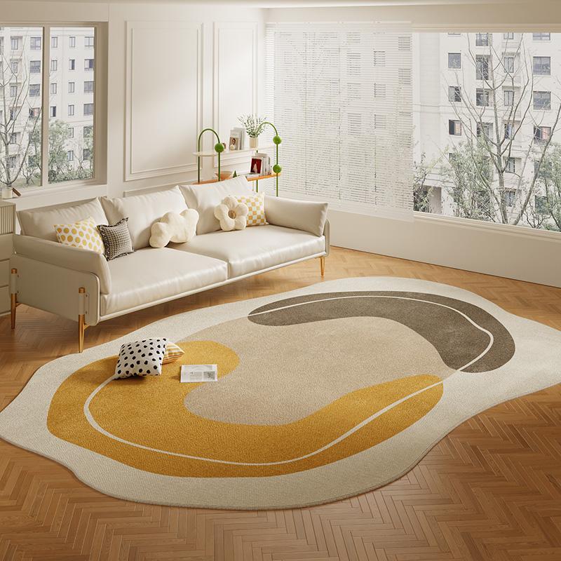 Nordic Style Living Room Decoration Carpet Irregular Shape Rugs For Bedroom Home Fluffy Soft Rug Thick Anti-Slip Study Floor Mat