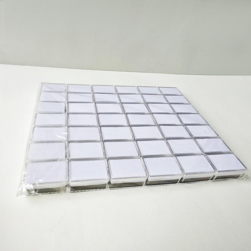 Caixa Quadrada Transparente para Diamantes Soltos e Pedras Preciosas Coloridas - Exibição, Armazenamento, Coleção