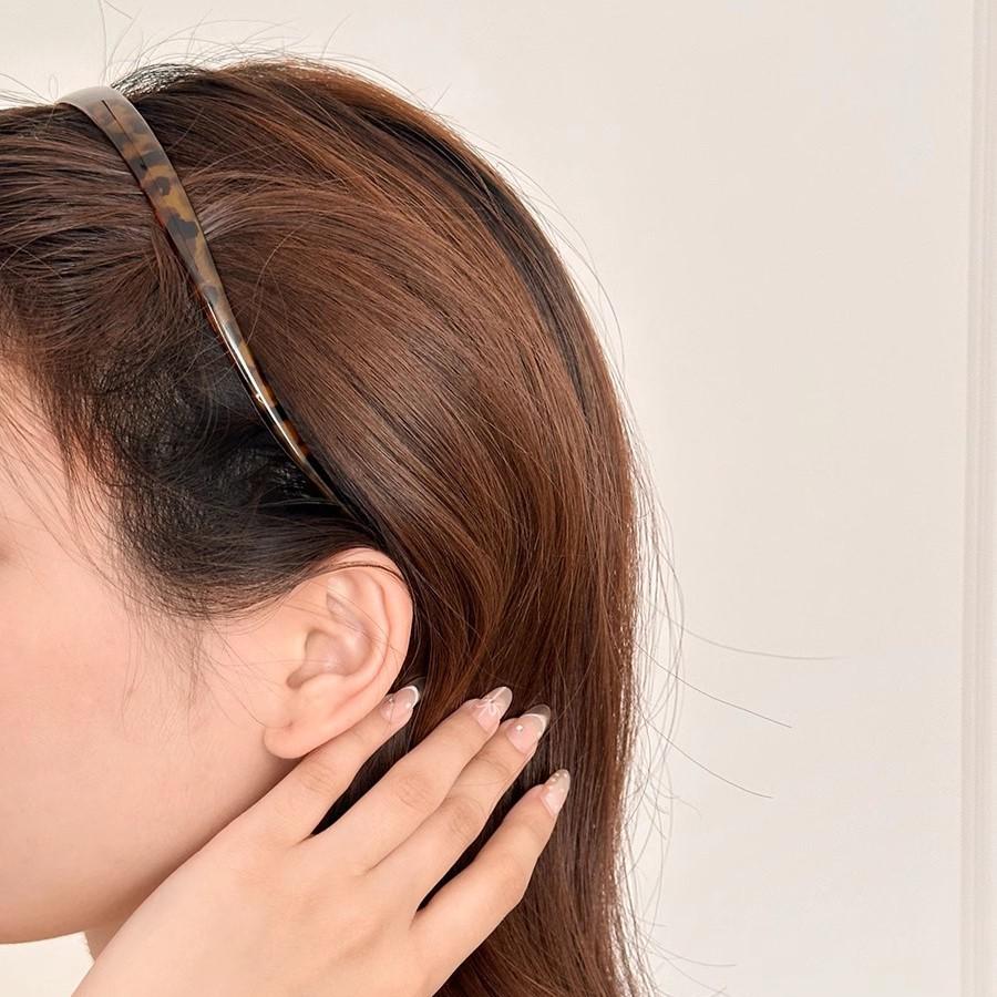 Korean Leopard Print Non-Slip Hairpin Headband for Women