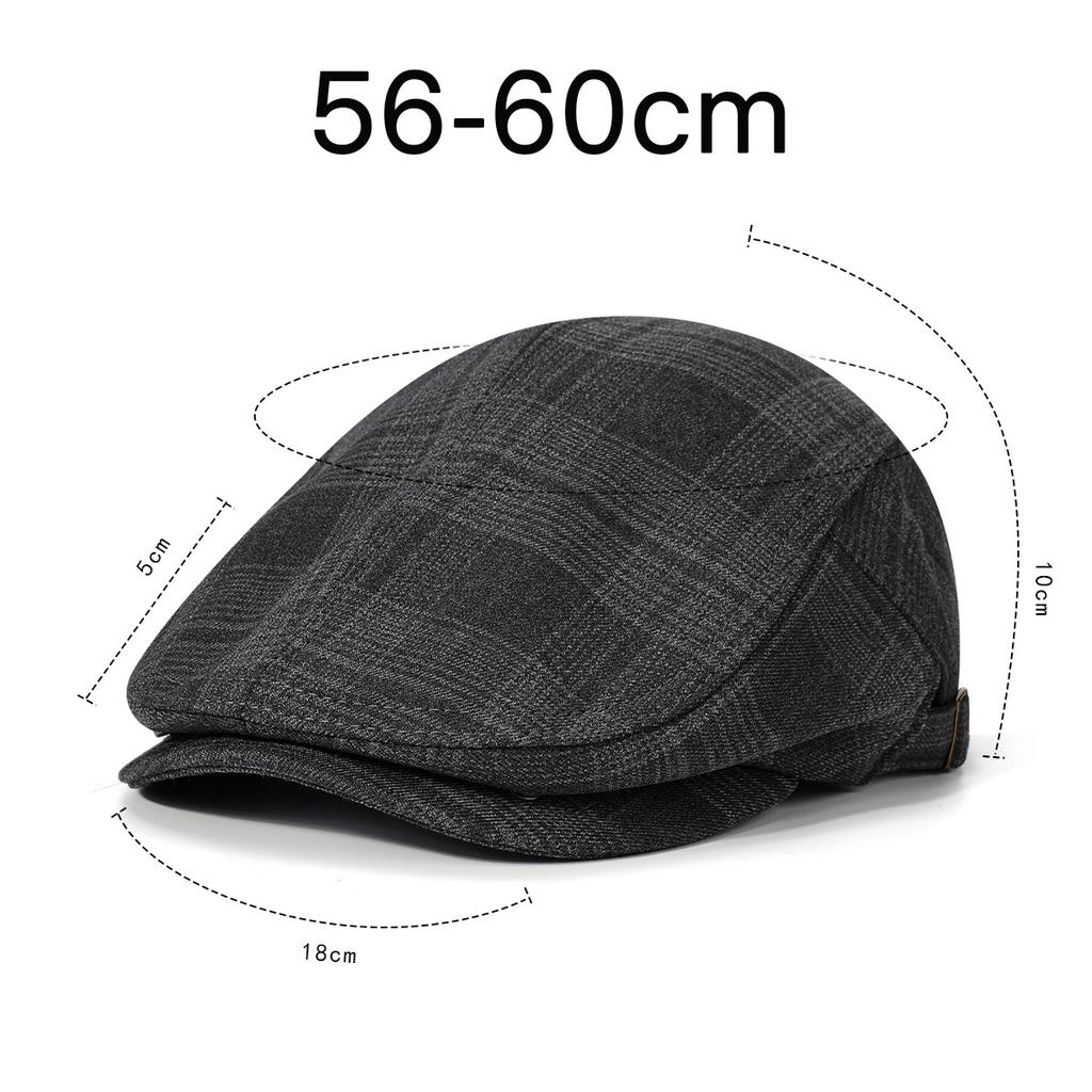 Forward Hat Unisex Spring Beret Check Peaked Cap