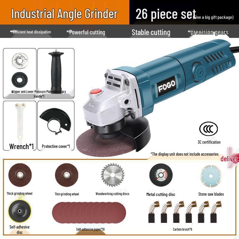 Gefu Multifunctional Angle Grinder & Polisher - Household Hand Tool for Grinding, Polishing, and Cutting