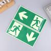 1 Luminous Exit Sign - Emergency Evacuation Safety Wall Decal, Photoluminescent Fire Evacuation Indicator With Green Border