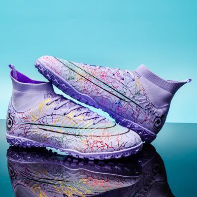 Schuhe Neue High-Top-Fußballschuhe TF gebrochene Nägel Indoor- und Outdoor-Rasen Jugendstudentensport-Trainingsschuhe Männer