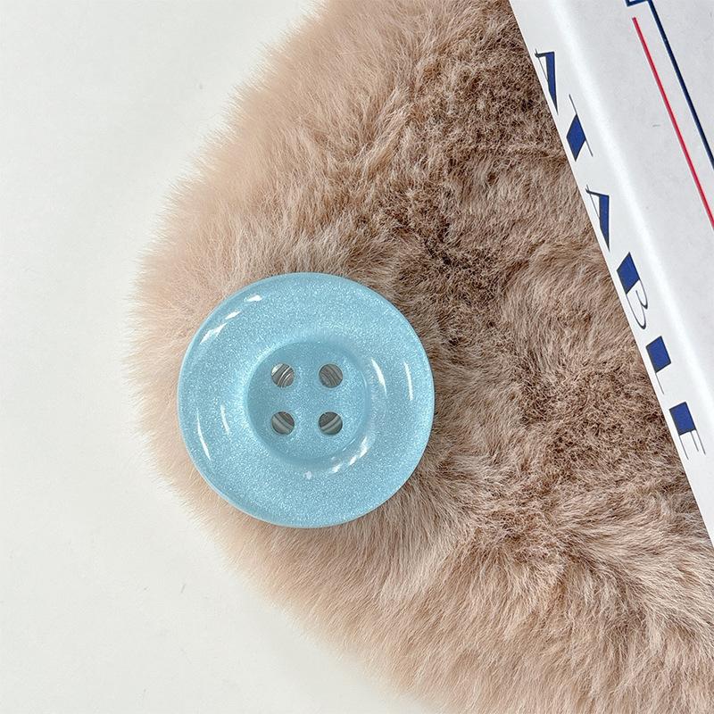 Small Fresh Girl Heart Button Mobile Phone Paste Desktop Airbag Bracket Simple Ring Lazy Grip