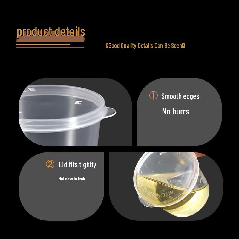 Disposable Microwavable Food Container with Sauce Compartment