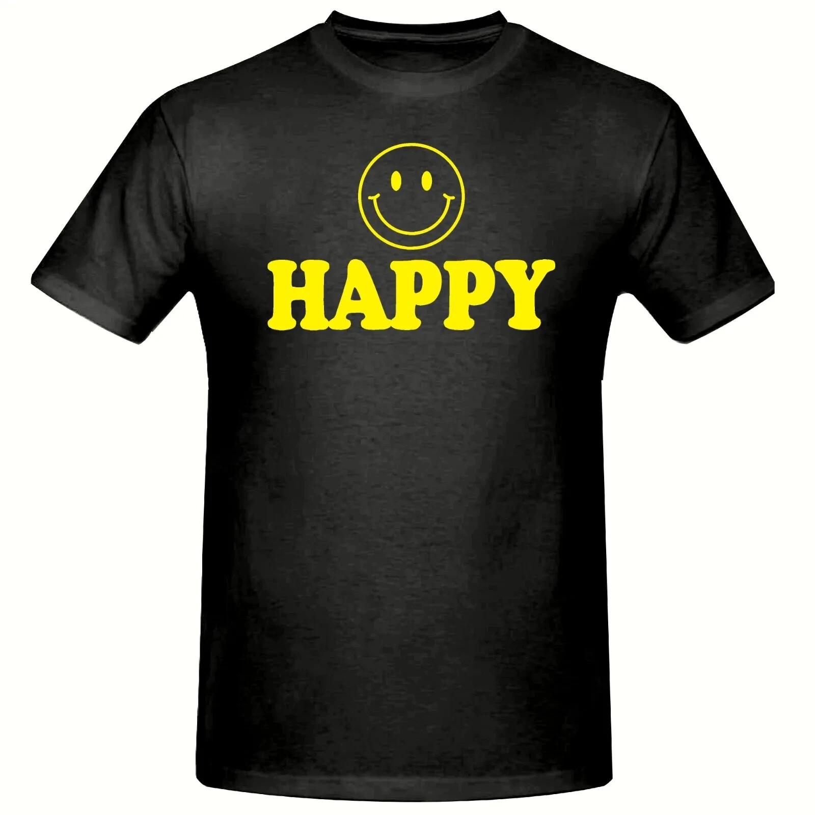 HAPPY MOTIF - Mens Womens Kids Funny T-Shirt S