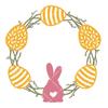 Frohe Ostern Hase Eier Metall Schneiden Stirbt Schablone Scrapbooking DIY Album Stempel