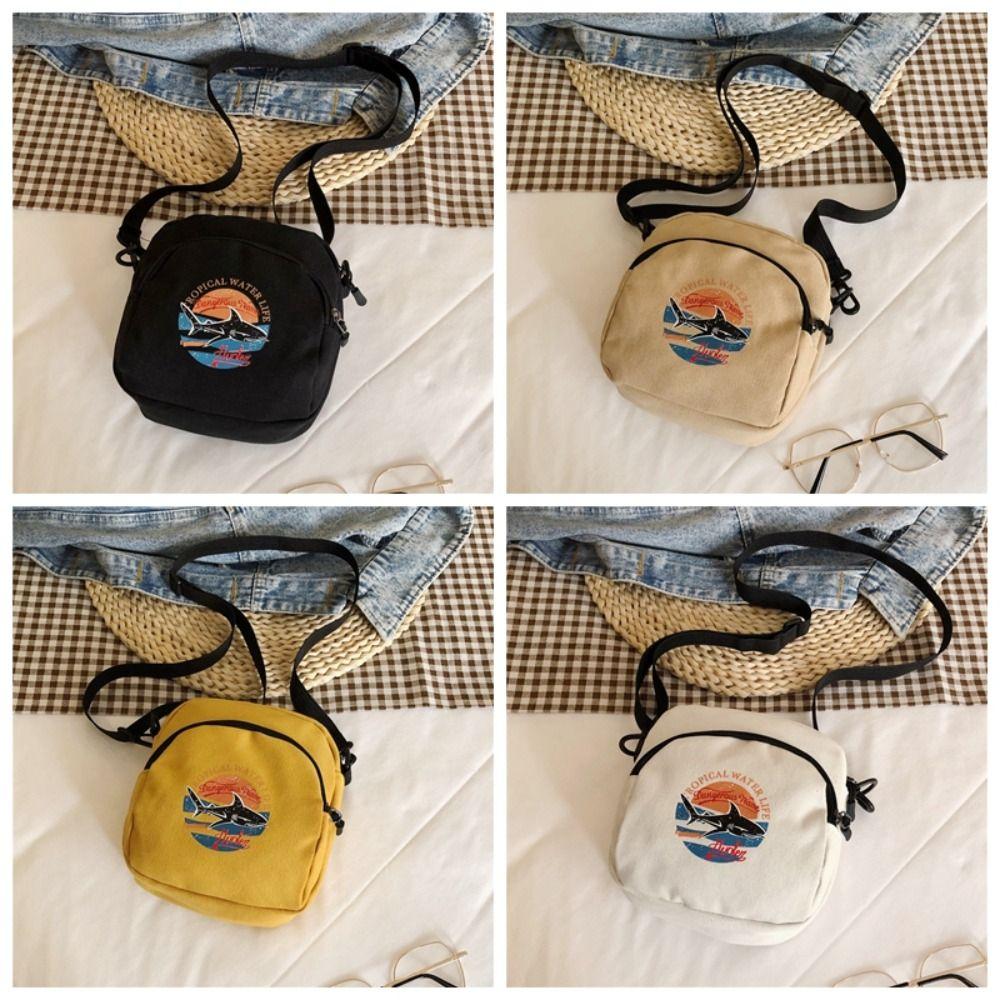 Harajuku Small Cloth Shoulder Crossbody Bags Japan Style Mini Canvas Handbags  Students School Bag