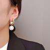 1 Paio Orecchini Pendenti a Goccia con Perla per Donne Ragazze Trendy Eleganti a D Geometrici con Fibbia per Orecchio Gioielli da Festa Regali