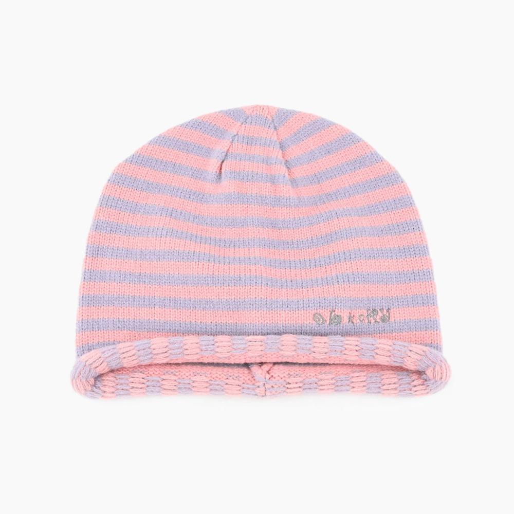 Soft Warm Striped Knit Beanie Cold Proof Slouchy Knitted Hat Autumn Winter Skullcap Men Women