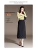 Spring 2026 Black Sequin Slim Bodycon High Waist Midi Pencil Skirt