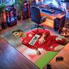 VfB Stuttgart Football Player Match Area Rug, Non Slip Floor Mat for Living Room Game Room Soccer Fan Home Decor Gift