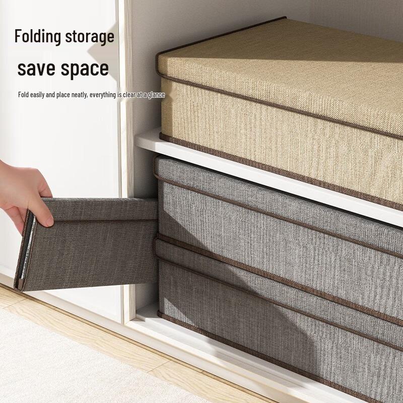 3-in-1 Drawer-Style Underwear Storage Box with Lid, Large-Capacity Compartmented Organizer for Home Use
